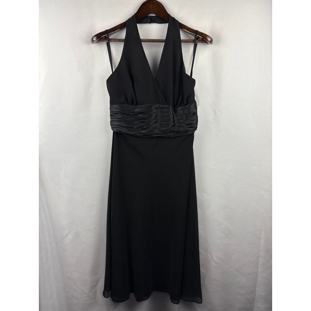 Women’s Style&Co. Size 6 Black Halter Cocktail Dress